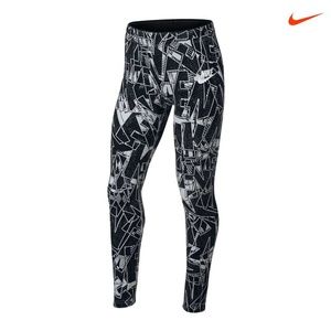 GIRLS NIKE SPORTSWEAR MASHUP PRINTED TIGHTS SZ L